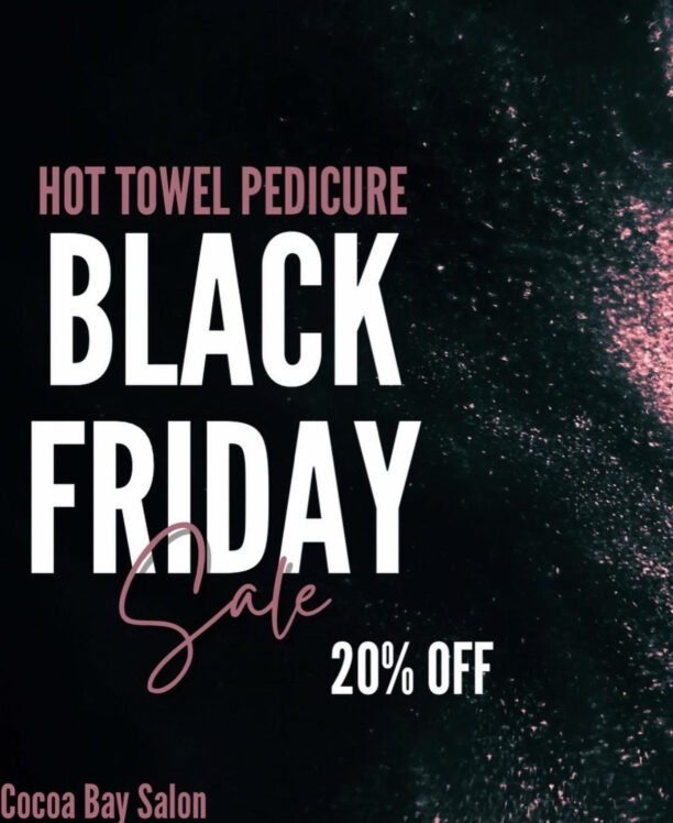 Hot Towel Pedicure 20% off on Black Friday Only 